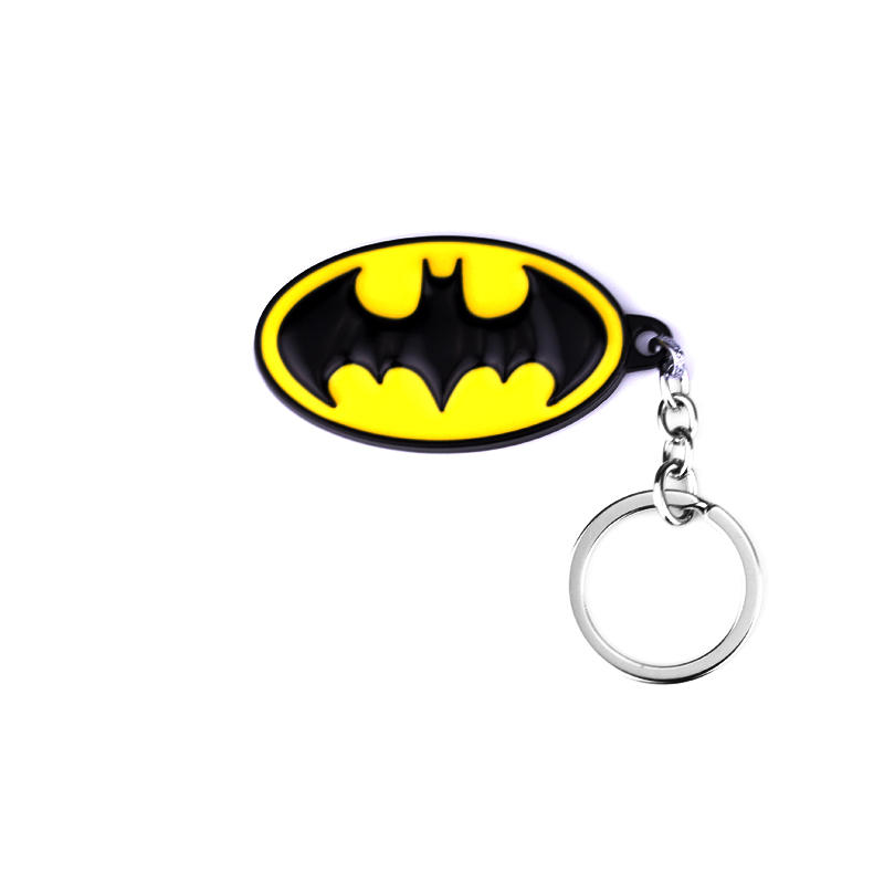 Car Accessories Gifts For Men - Creatieve zwart-gele ovale metalen sleutelhanger met