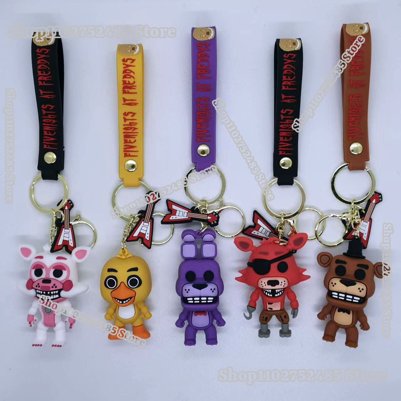 Car Accessories Gifts For Men - 5 stuks Cartoon Anime FNAF Figuur