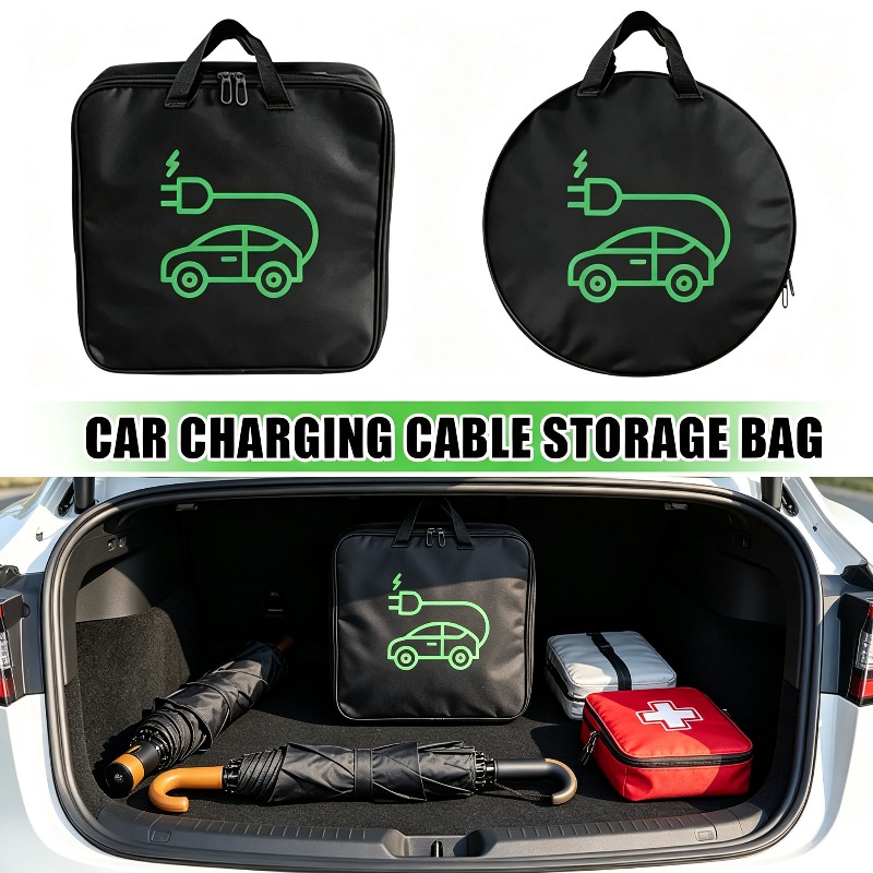 Car Cable Organizer - EV Auto Waterdichte tas met handvat