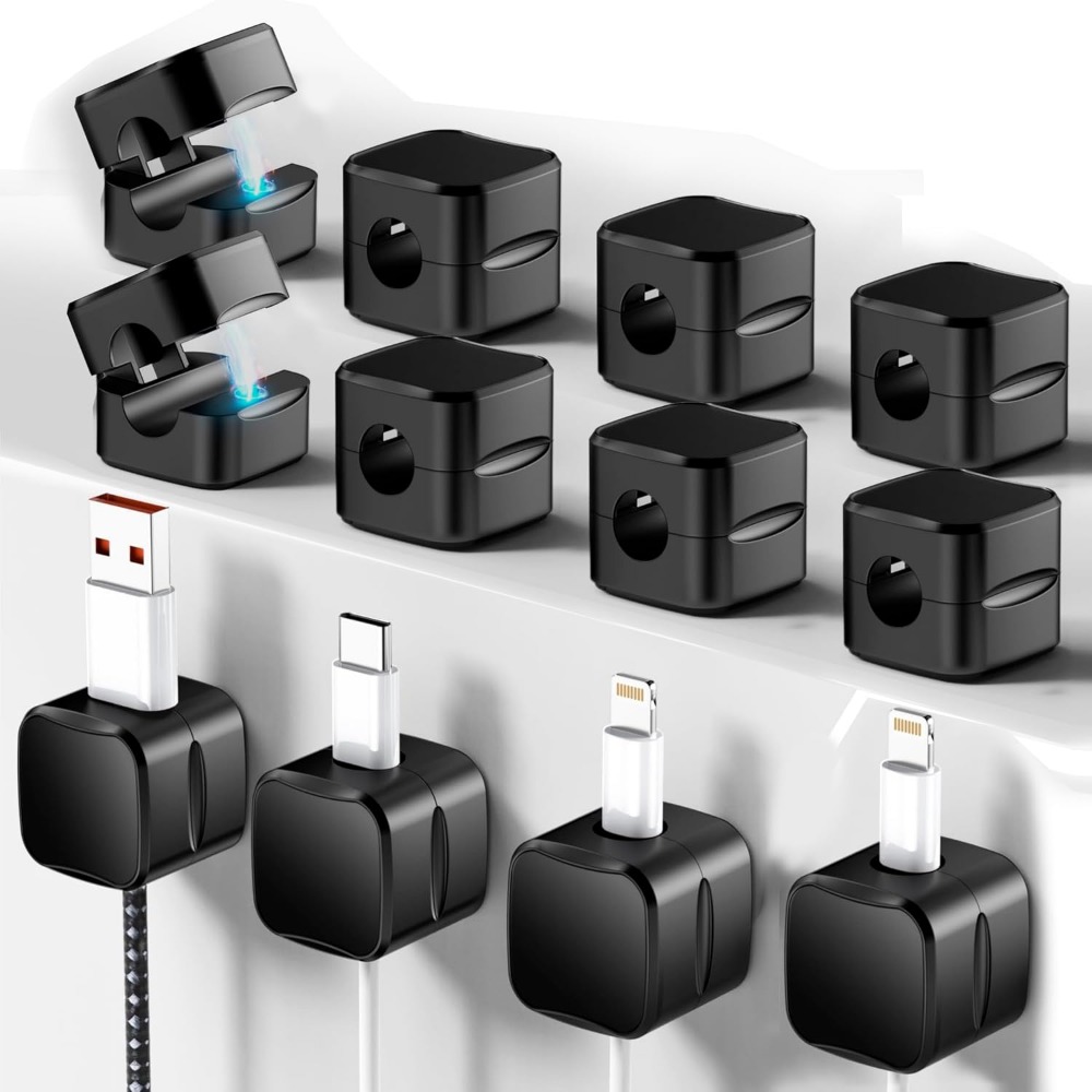 Car Cable Organizer - Magnetische kabelclips voor snoerbeheer: 12-delige organizer
