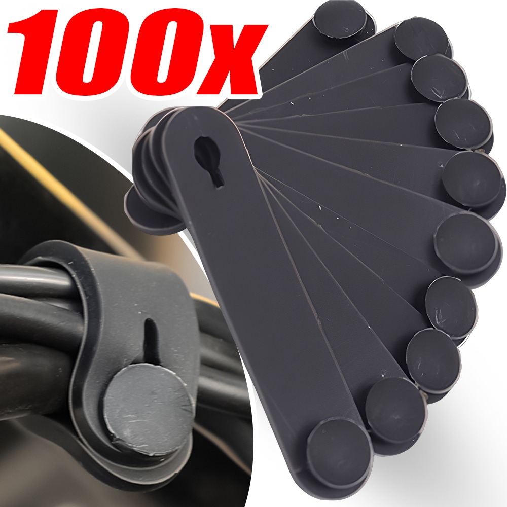 Car Cable Organizer - Elastische rubberen kabelband Draadbinder Bevestigingsband voor