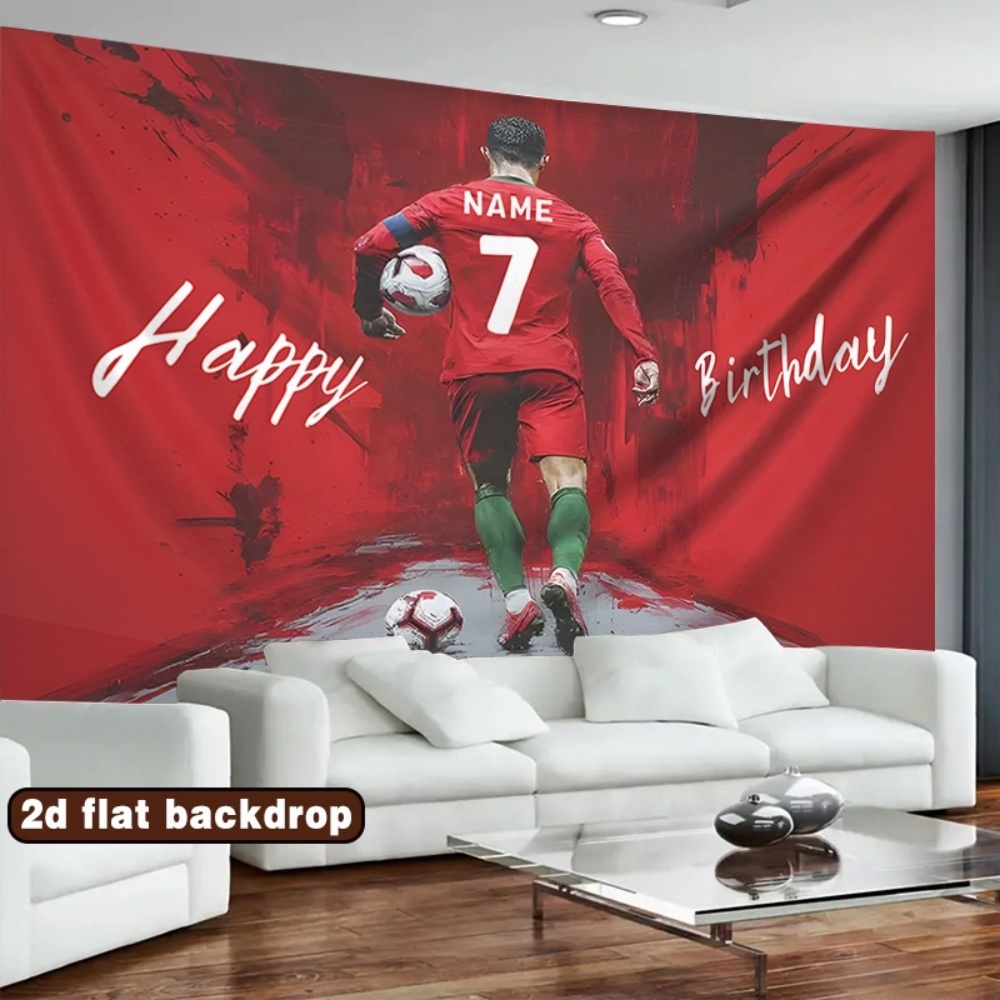 Car Accessories Banner - 2D platte gepersonaliseerde verjaardagsbanner met voetbalthema