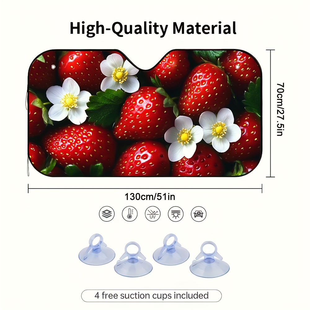 1 stuk aardbeien en bloesems a - Car Accessories You Must Have recensie en prijs