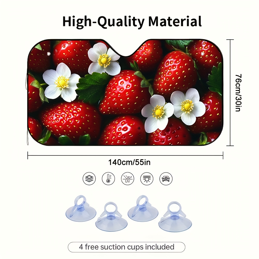 1 stuk aardbeien en bloesems a - Car Accessories You Must Have recensie en prijs