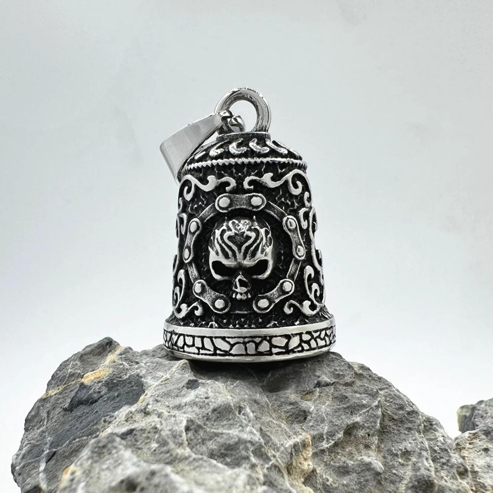 Skull Bell Charm Motorcycle Be - Car Accessories Gifts For Men recensie en prijs