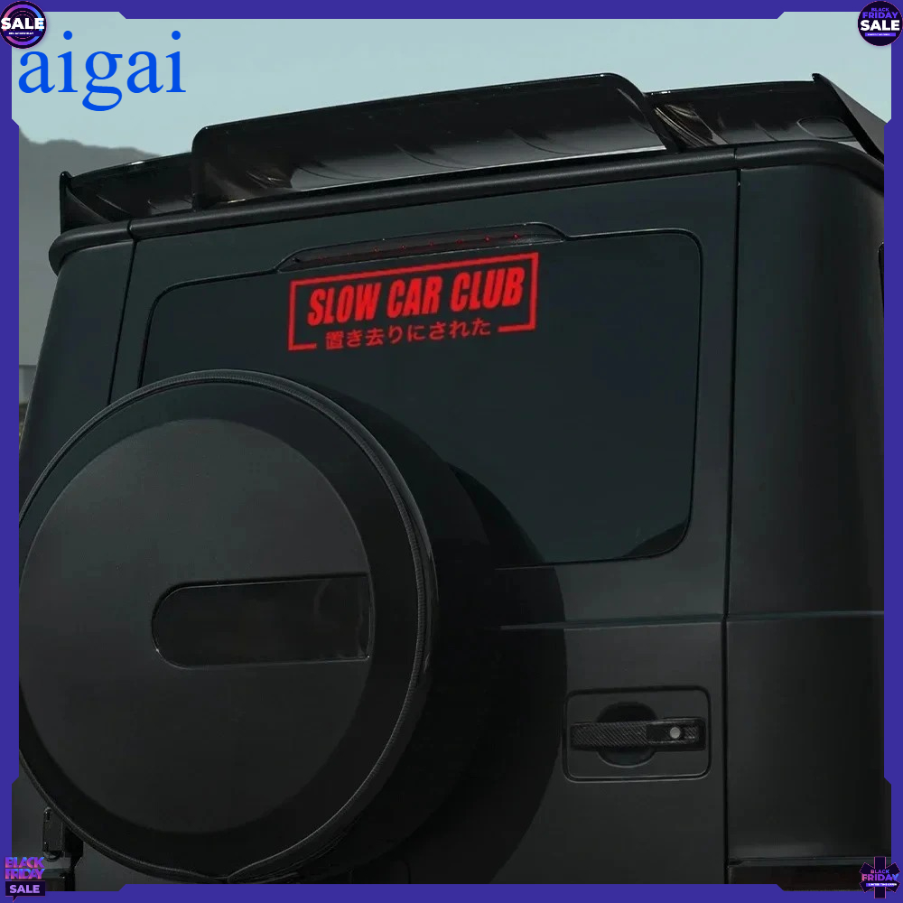 Slow Car Club Slogan Auto Raam - Car Accessories Banner recensie en prijs