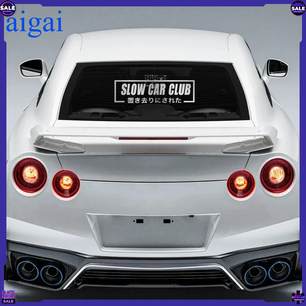 Slow Car Club Slogan Auto Raam - Car Accessories Banner recensie en prijs
