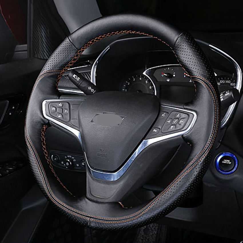 Diy Echt Leer Auto Stuurhoes V - Car Accessories Xl6 recensie en prijs