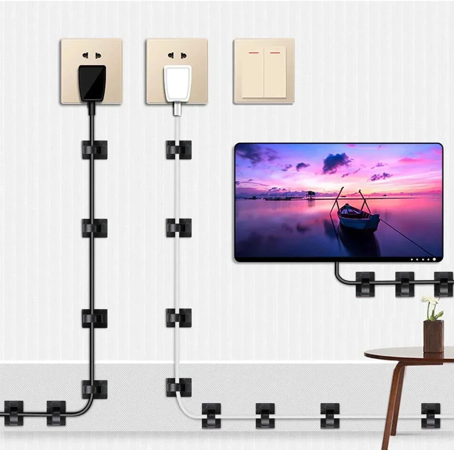 Zelfklevende Usb Kabel Organiz - Car Cable Organizer recensie en prijs