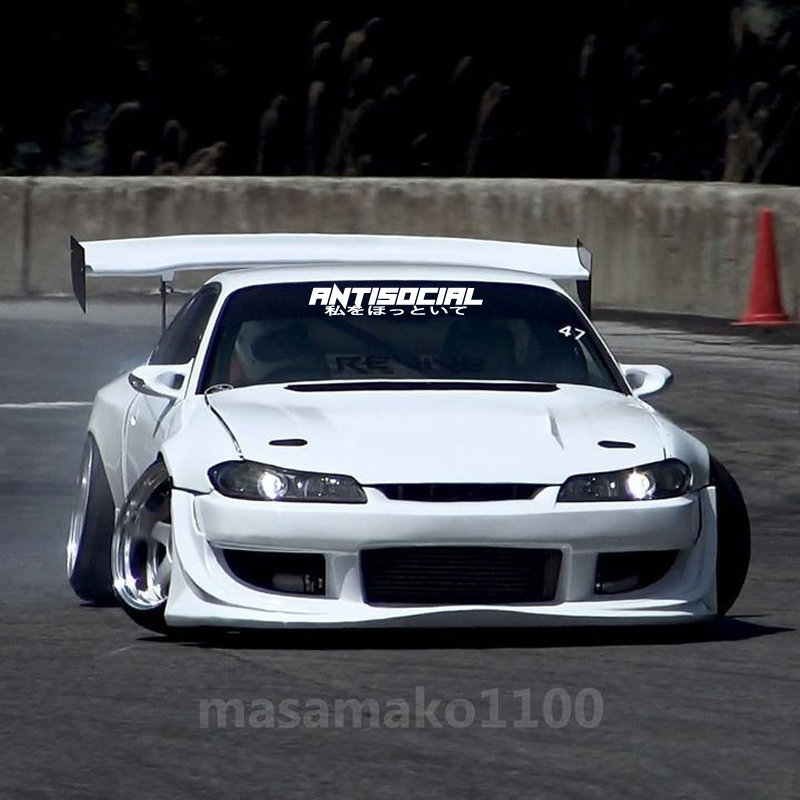 JDM-stijl 'ANTISOCIRL' vinyl s - Car Accessories Banner recensie en prijs